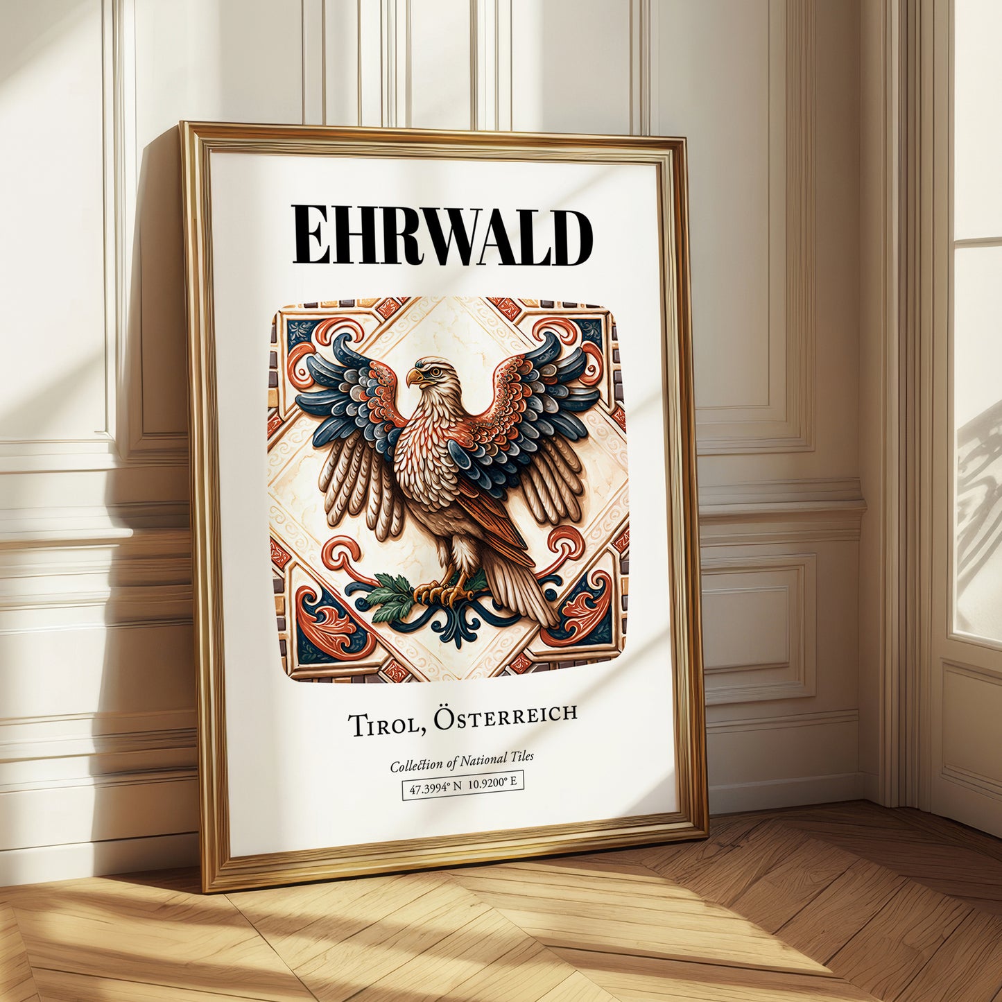 Ehrwald, Austria – Travel Print, styled in a charming Paris street view