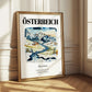 Österreich, Austria – Travel Poster, styled in a charming Paris street view