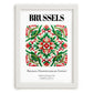 Brussels, België – Travel Wall Art, placed in minimal white frame