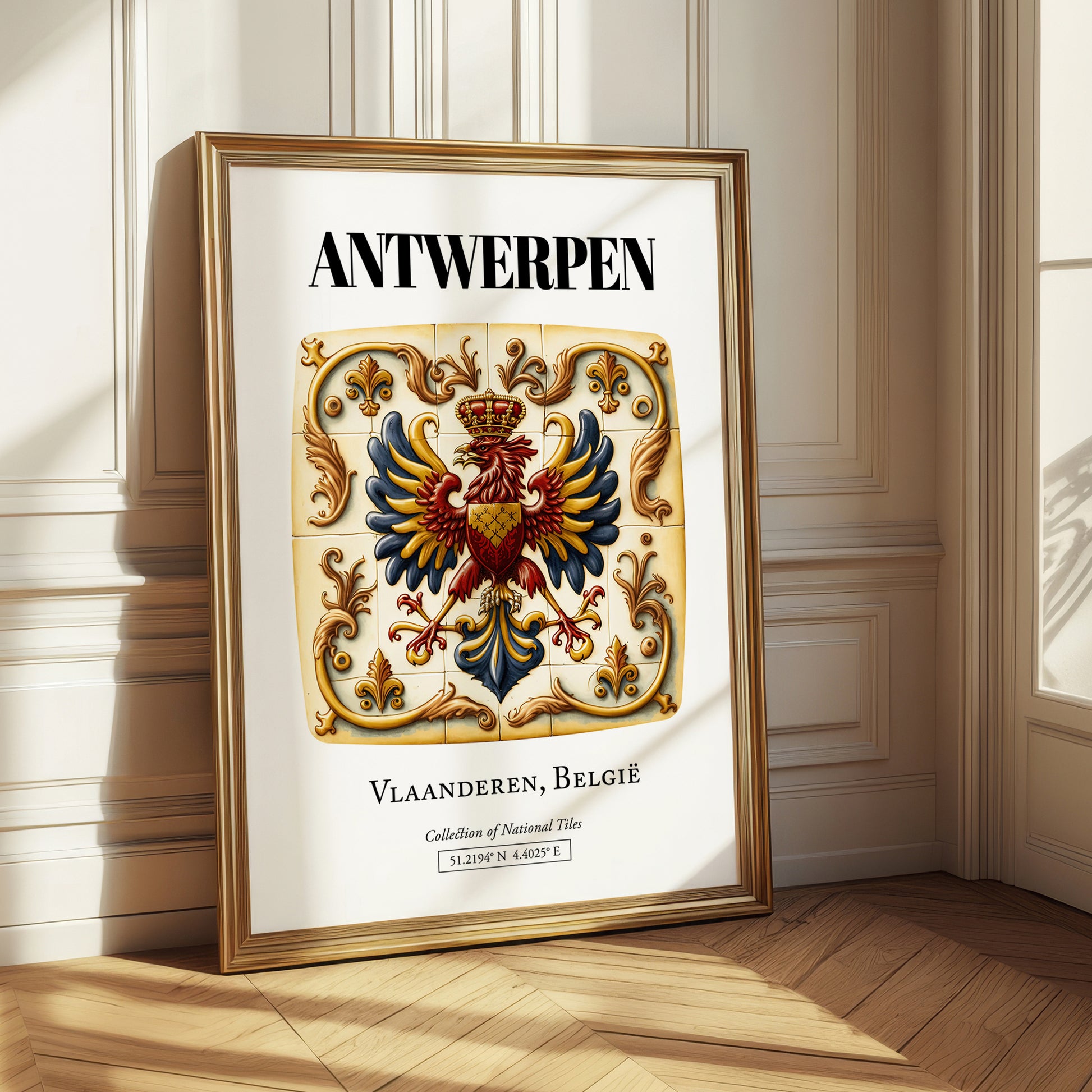 Antwerp, Belgium – Travel Print, styled in a charming Paris street view