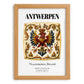 Antwerp, Belgium – Travel Print, set in oak frame
