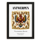 Antwerp, Belgium – Travel Print, in sleek black frame