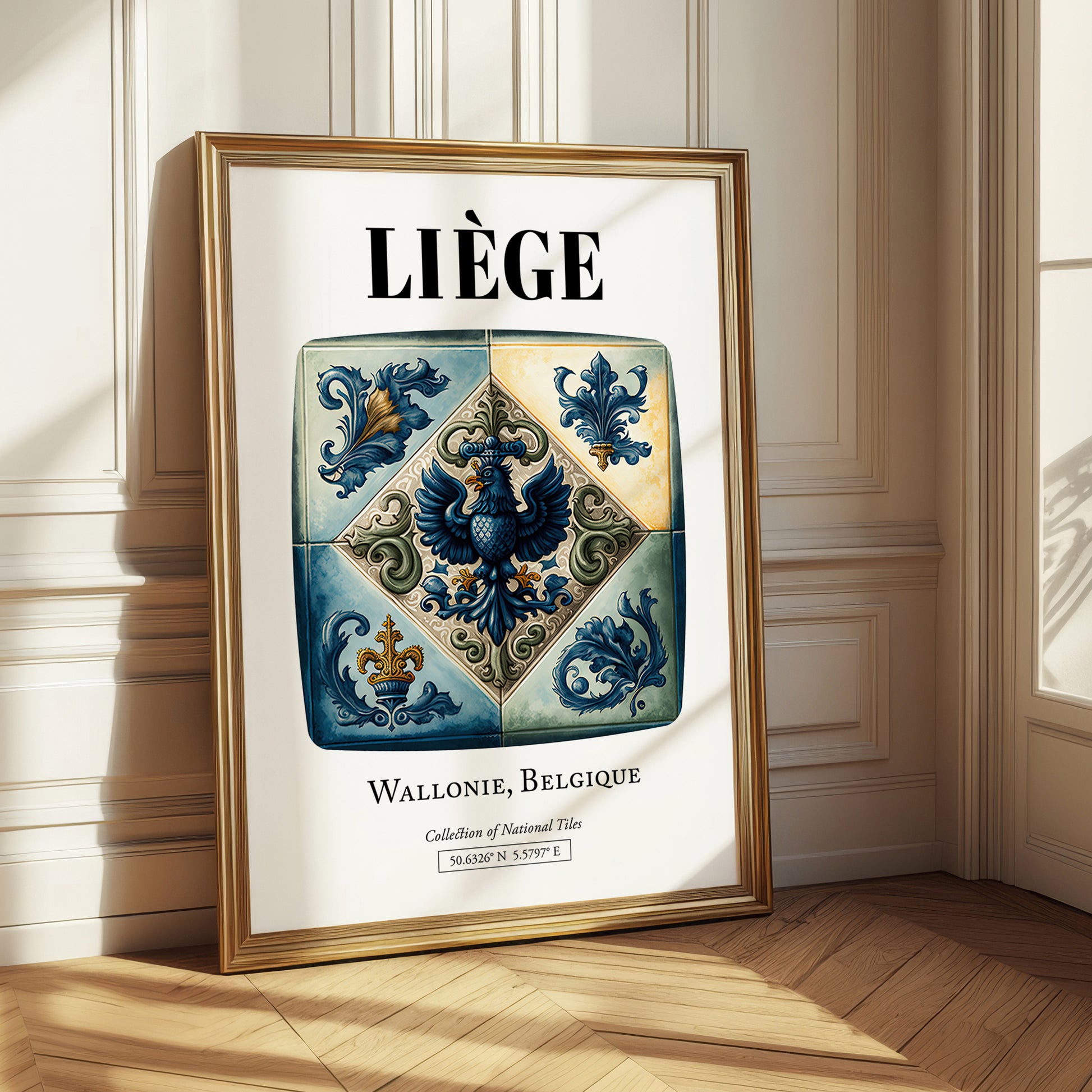 Liège, Belgium – Travel Wall Decor, styled in a charming Paris street view