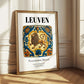 Leuven, Belgium – Travel Wall Art, styled in a charming Paris street view