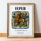 Ypres, Belgium – Travel Wall Art, in wooden frame leaning on the floor