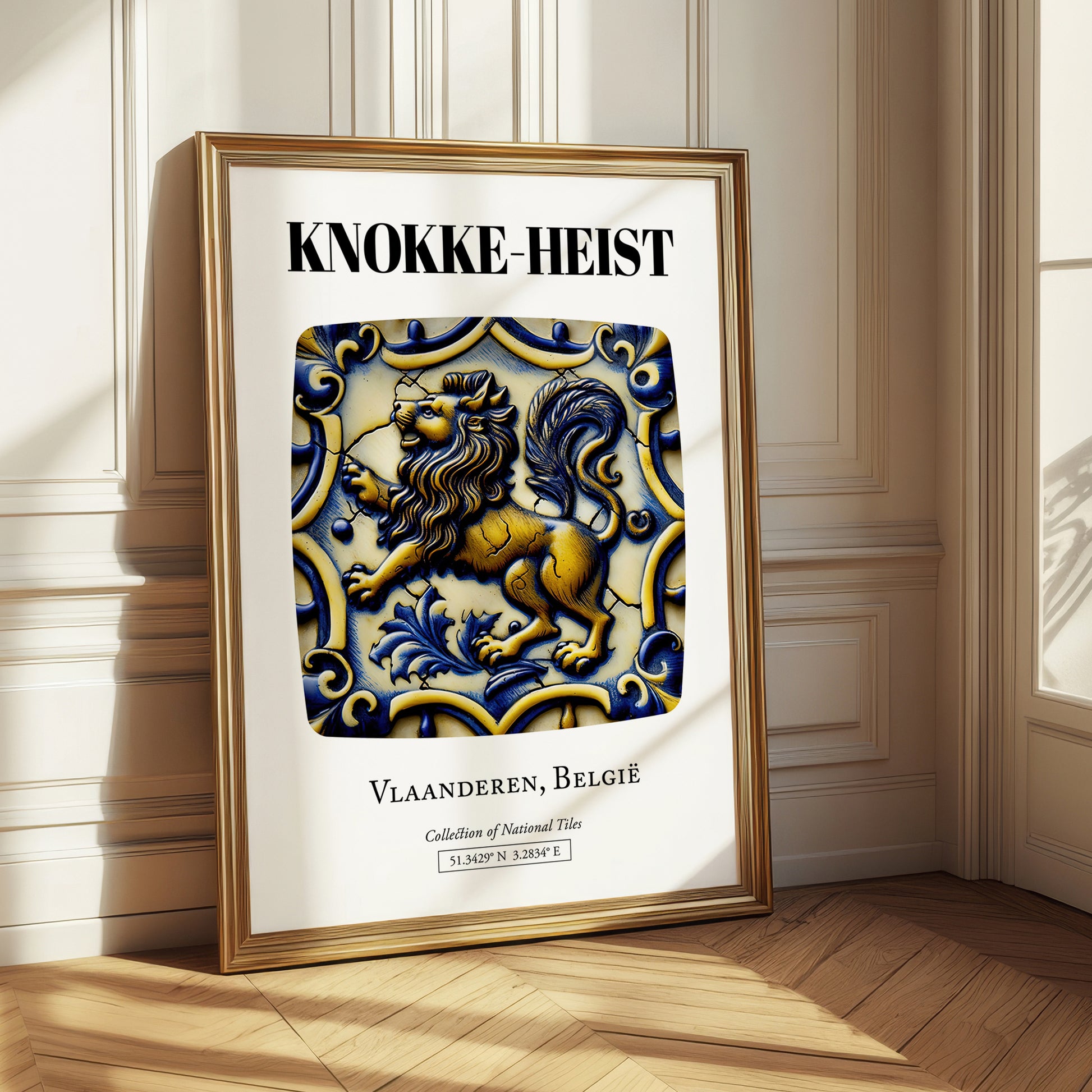 Knokke-heist, Belgium – Travel Poster, styled in a charming Paris street view