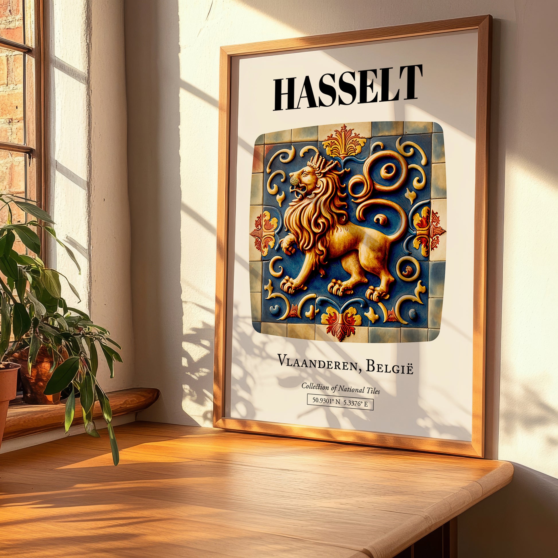 Hasselt, Belgium – Travel Print, clean layout with no caption