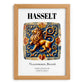 Hasselt, Belgium – Travel Print, set in oak frame
