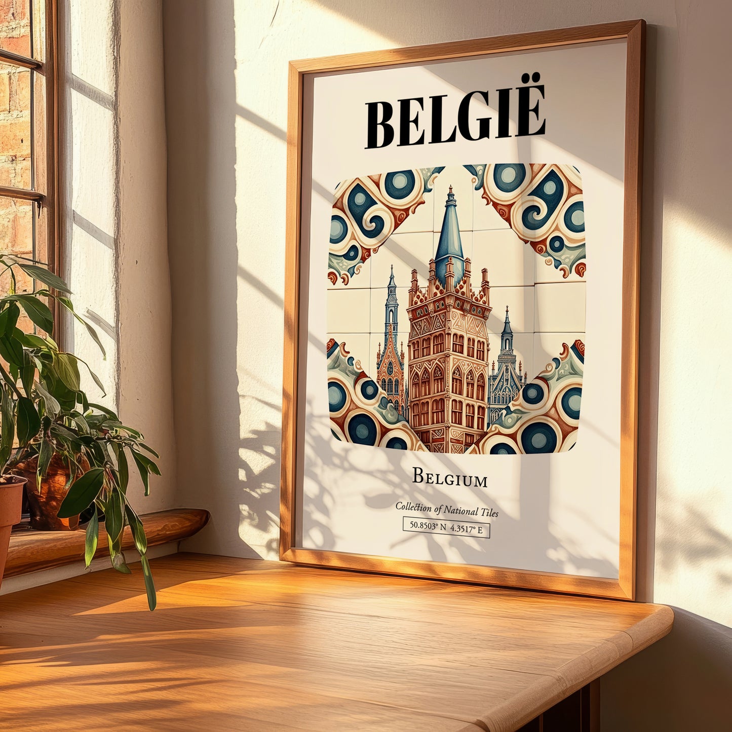 België, Belgium – Travel Wall Art, clean layout with no caption