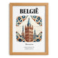 België, Belgium – Travel Wall Art, set in oak frame