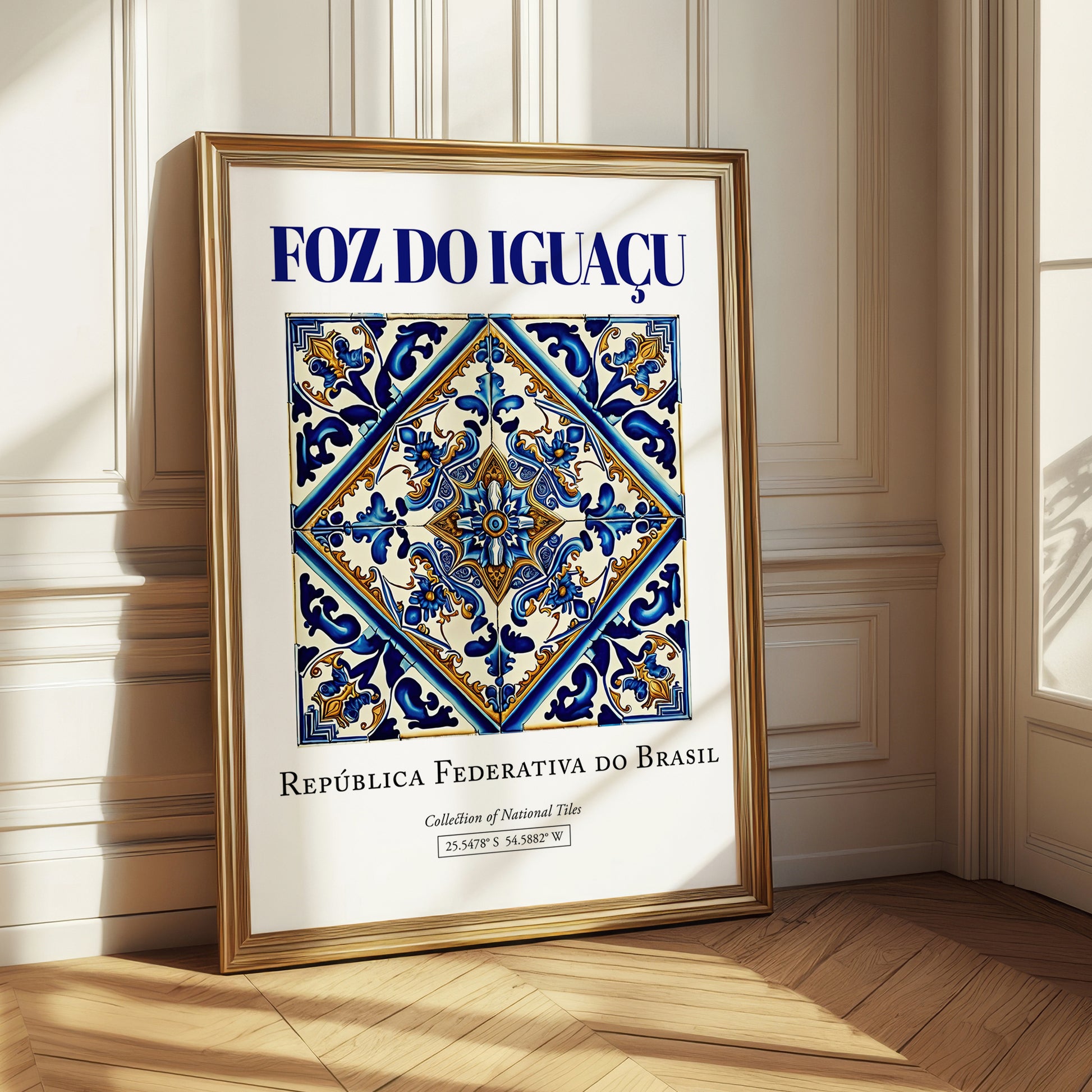 Foz do Iguaçu, Brasil – Travel Poster, styled in a charming Paris street view