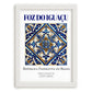 Foz do Iguaçu, Brasil – Travel Poster, placed in minimal white frame