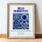 Belo Horizonte, Brasil – Travel Wall Decor, in wooden frame leaning on the floor