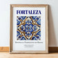 Fortaleza, Brasil – Dream Destination Decor, in wooden frame leaning on the floor