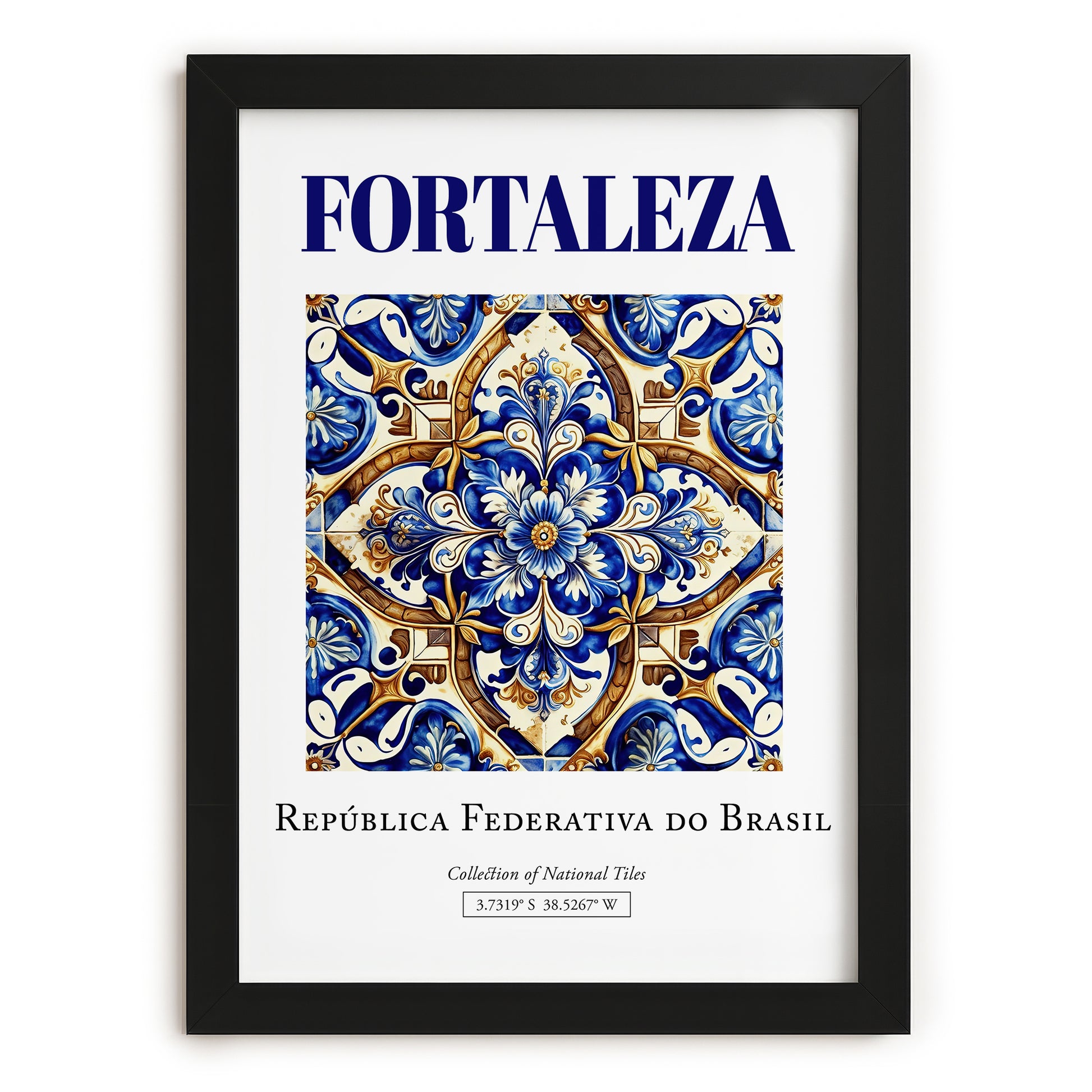 Fortaleza, Brasil – Dream Destination Decor, in sleek black frame
