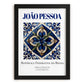 João Pessoa, Brasil – Minimalist Travel Print, in sleek black frame