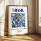 Azulejo, Brasil – Travel Poster, styled in a charming Paris street view