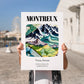 Montreux, Switzerland – Travel Wall Decor, no-text version framed in wood