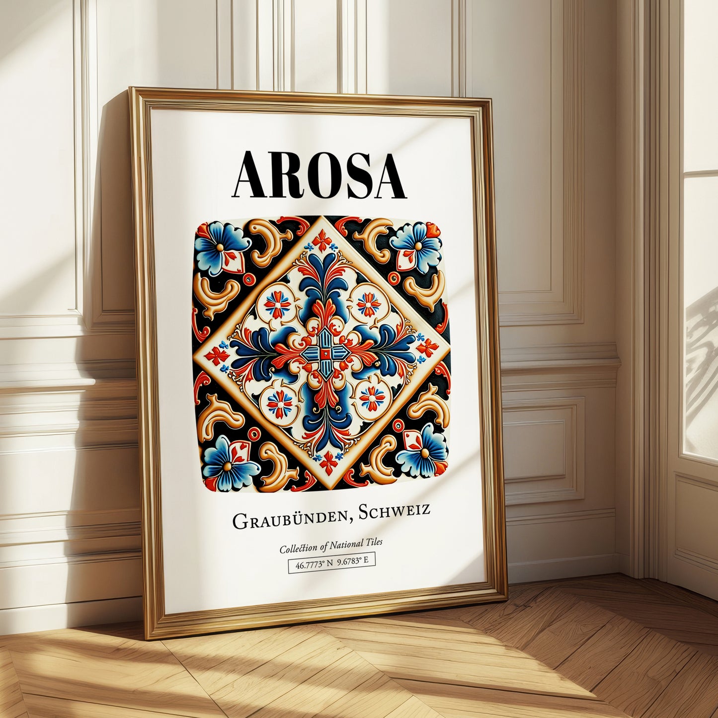 Arosa, Switzerland – Travel Poster, styled in a charming Paris street view