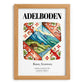 Adelboden, Switzerland – Travel Poster, set in oak frame