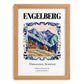 Engelberg, Switzerland – Vintage Travel Poster, set in oak frame
