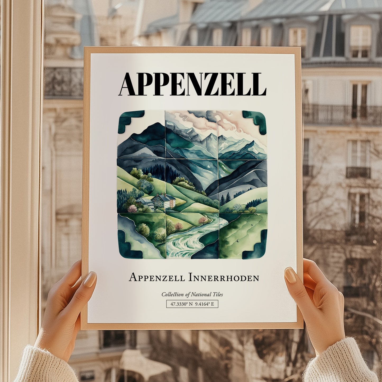 Appenzell, Switzerland – Illustrated Travel Poster