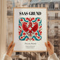 Saas-grund, Switzerland – Travel Poster