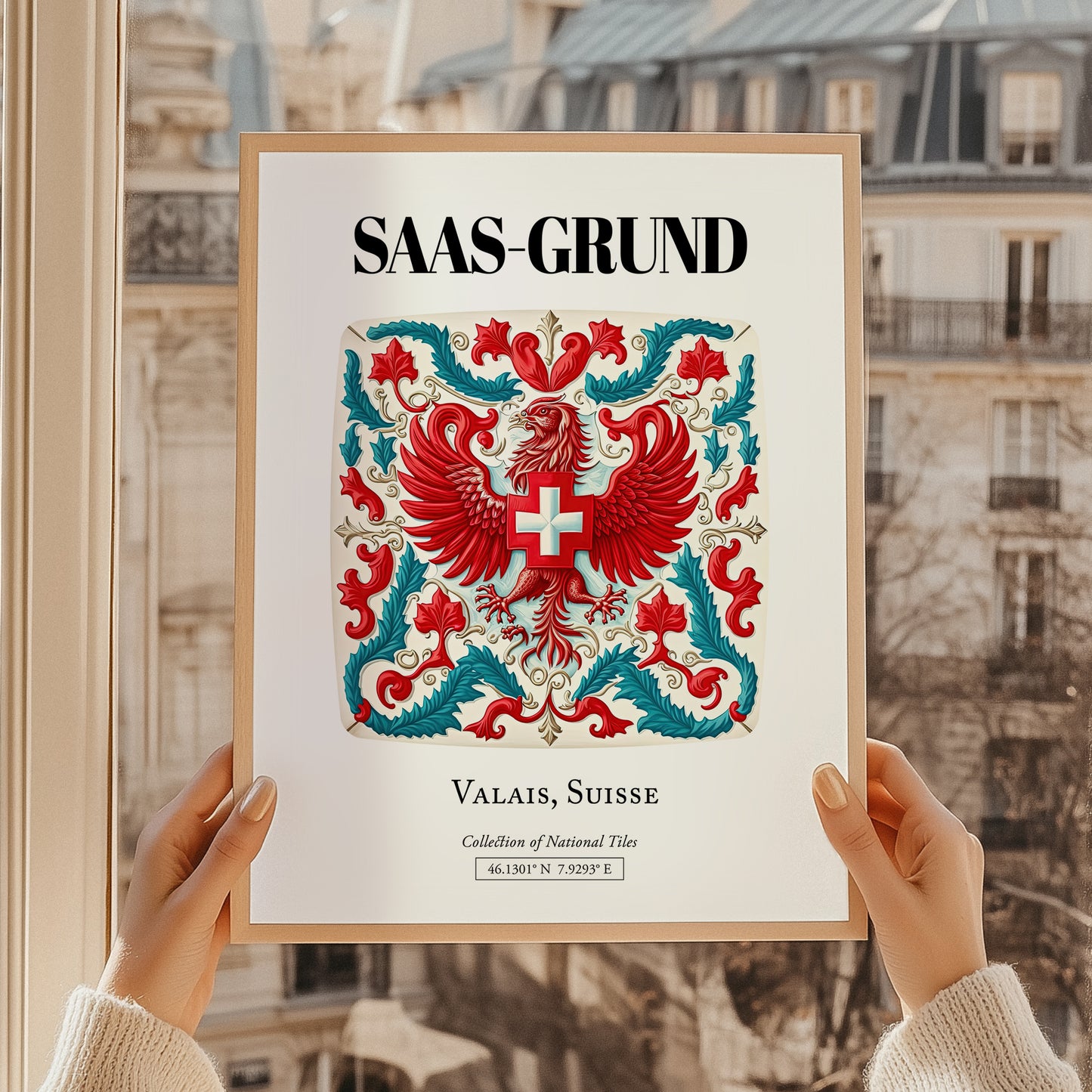 Saas-grund, Switzerland – Travel Poster