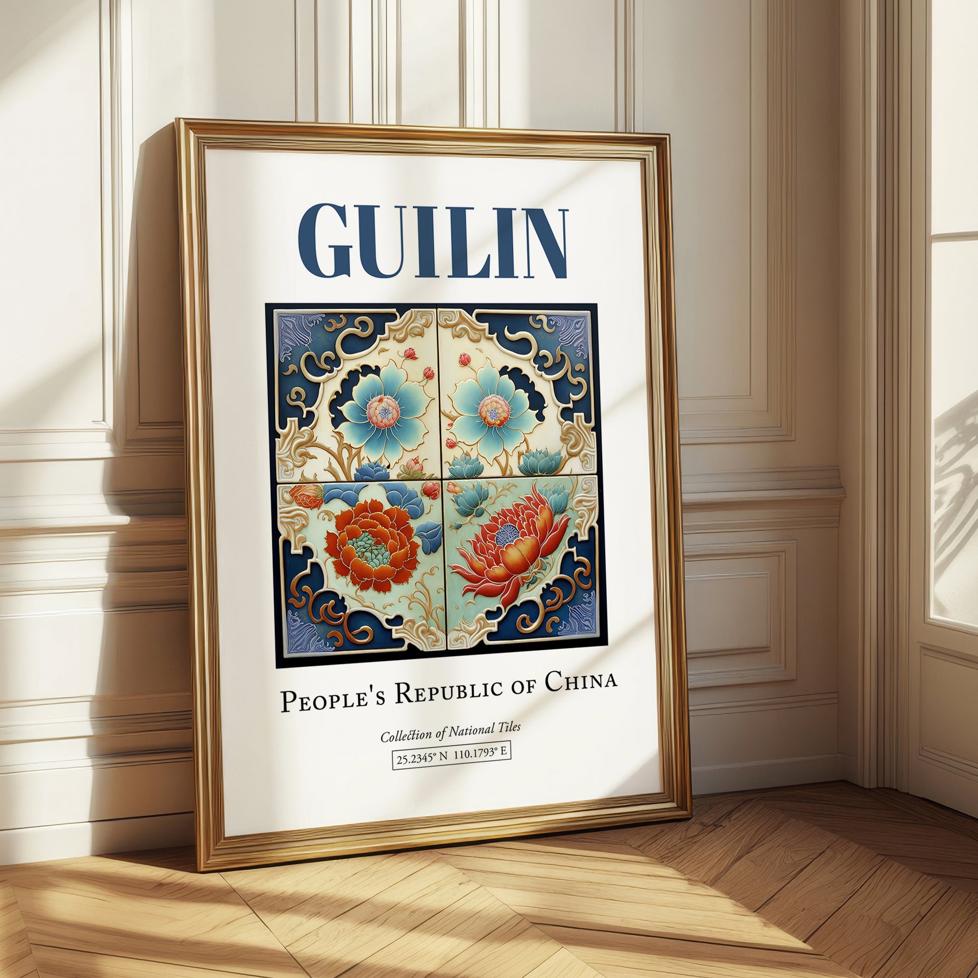 Guilin, China – Travel Print, styled in a charming Paris street view