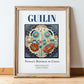 Guilin, China – Travel Print, in wooden frame leaning on the floor