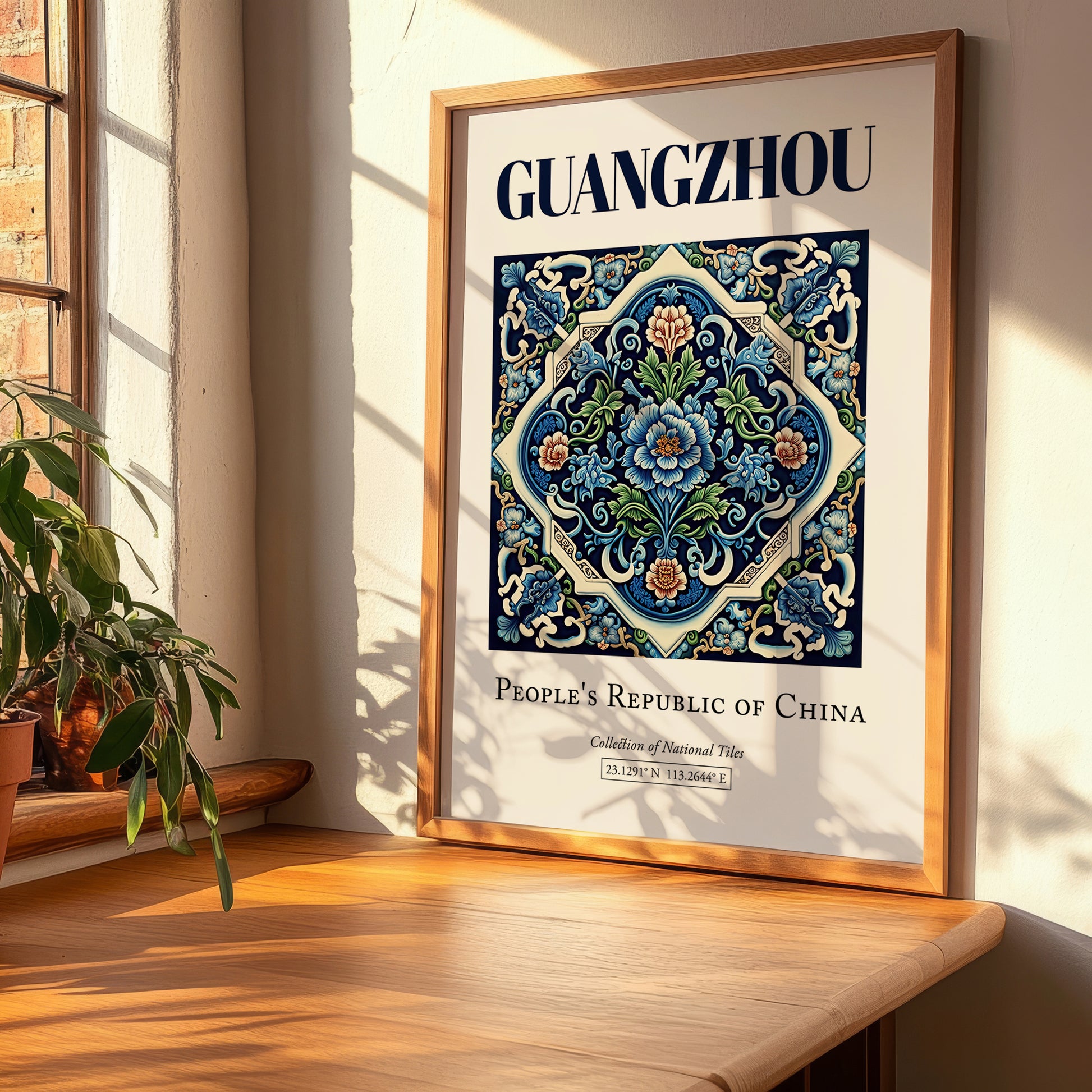 Guangzhou, China – Travel Poster, clean layout with no caption