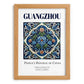 Guangzhou, China – Travel Poster, set in oak frame