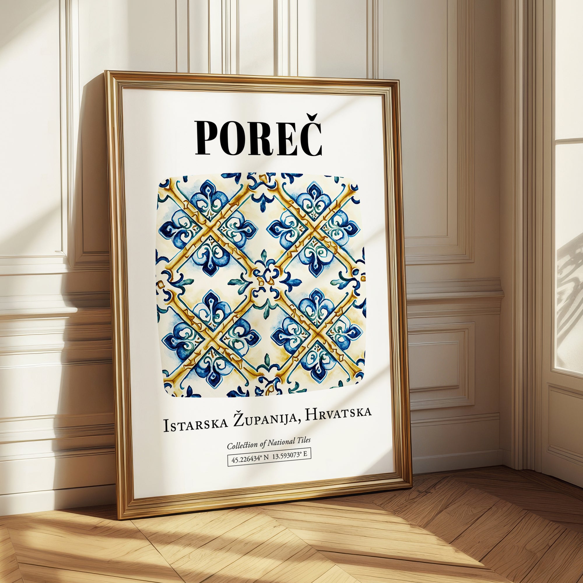 Poreč, Croatia – Travel Print, styled in a charming Paris street view