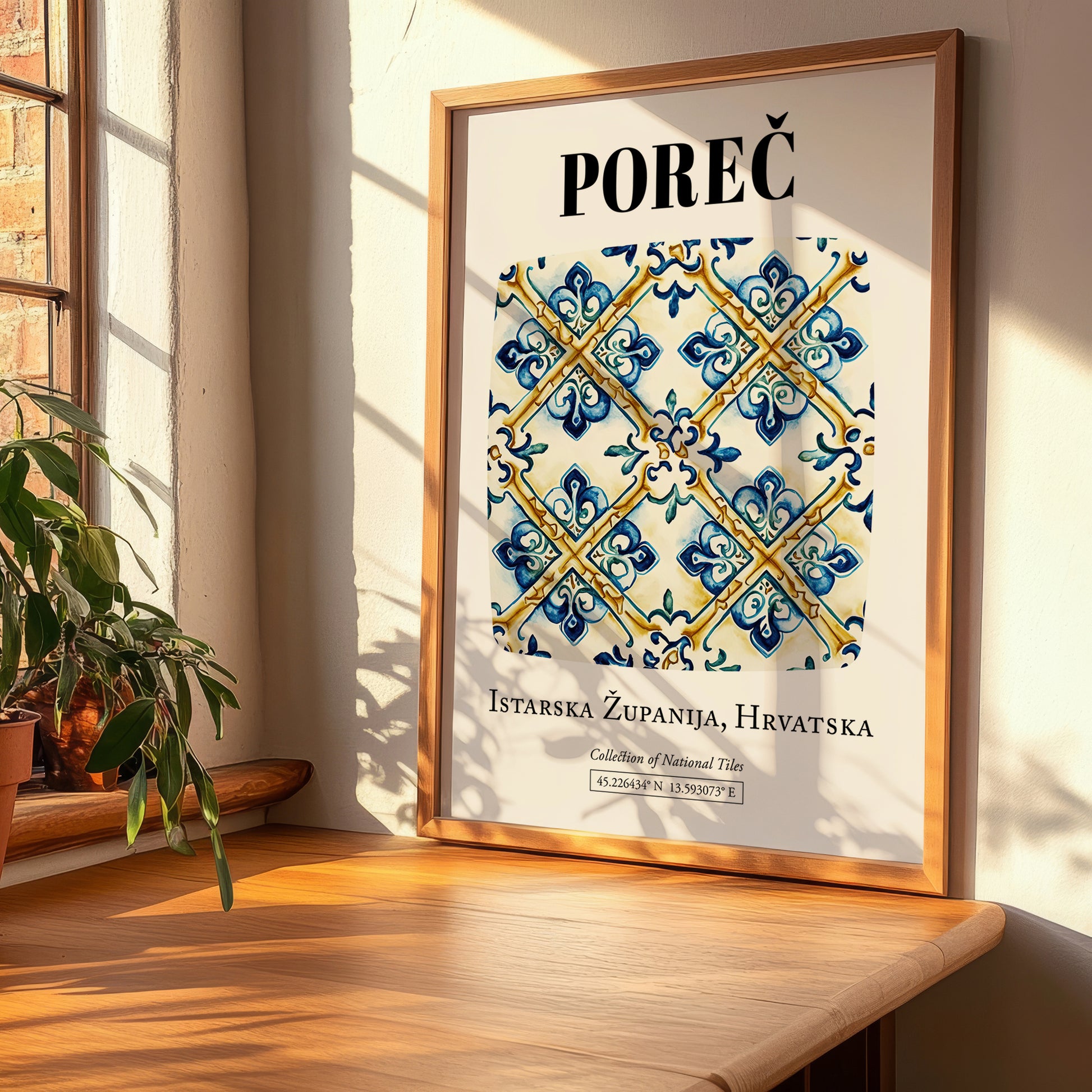 Poreč, Croatia – Travel Print, clean layout with no caption