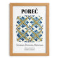 Poreč, Croatia – Travel Print, set in oak frame