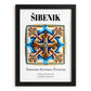 Šibenik, Croatia – Travel Print, in sleek black frame