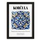 Korčula, Croatia – Country Culture Poster, in sleek black frame