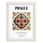 Prague, Czech Republic – Travel Print, placed in minimal white frame
