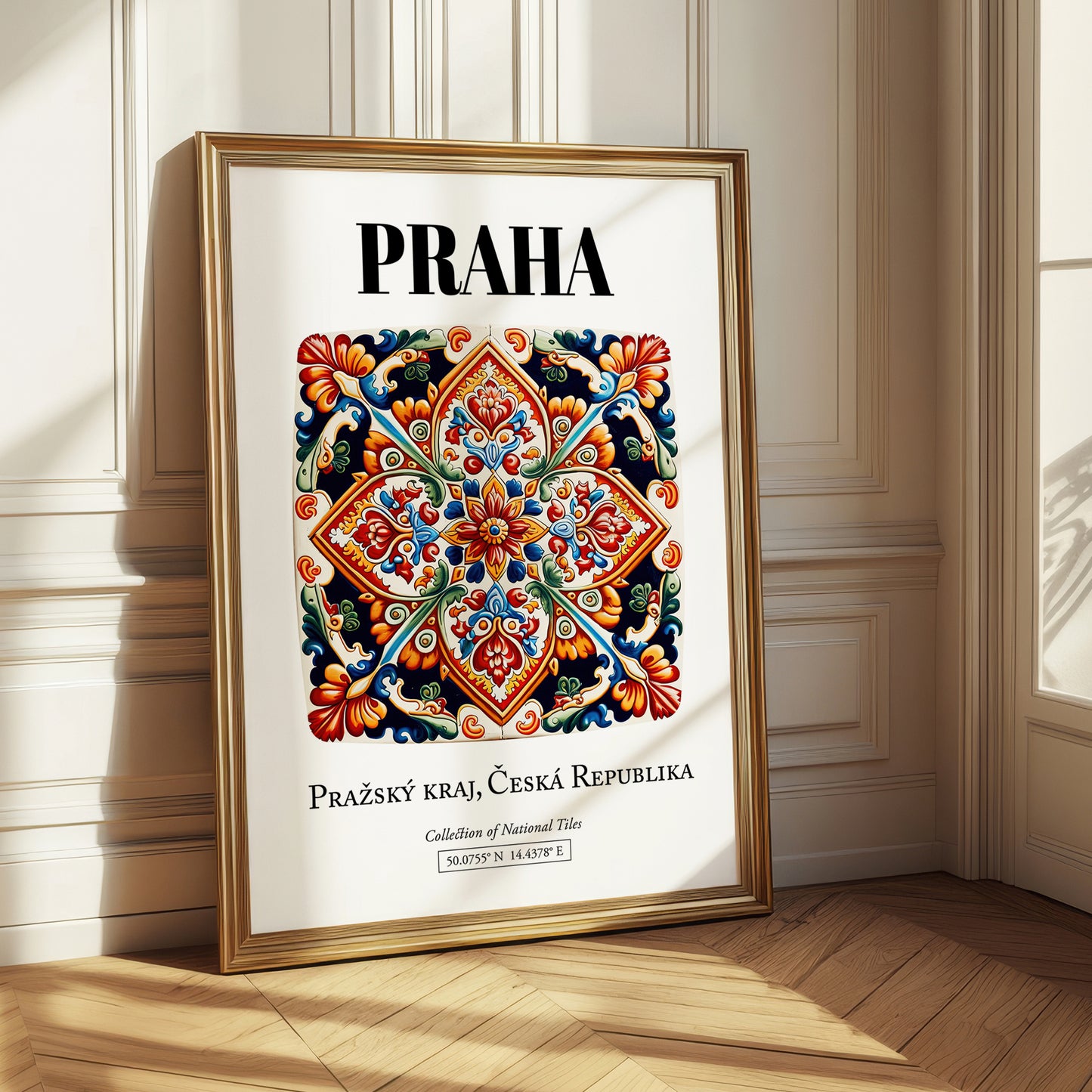 Praha, Czech Republic – Travel Print, styled in a charming Paris street view