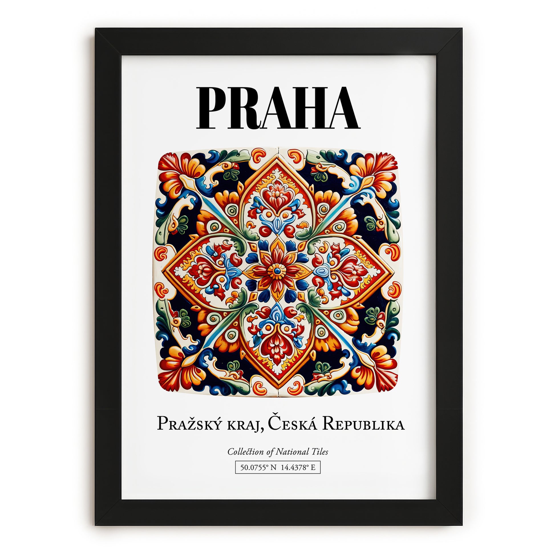Praha, Czech Republic – Travel Print, in sleek black frame