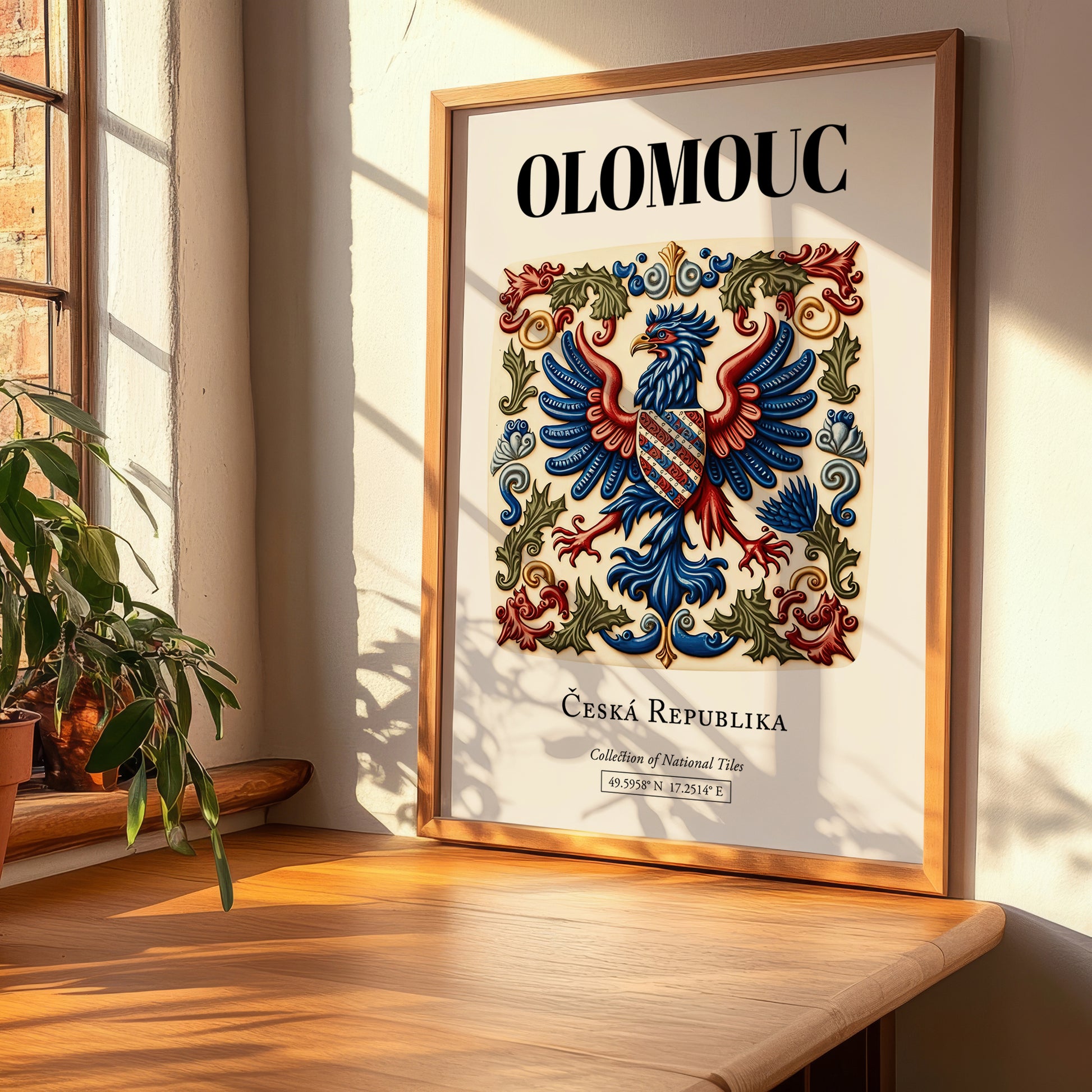 Olomouc, Czech Republic – Wanderlust-Inspired Poster, clean layout with no caption