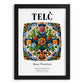 Telč, Czech Republic – Illustrated Travel Poster, in sleek black frame