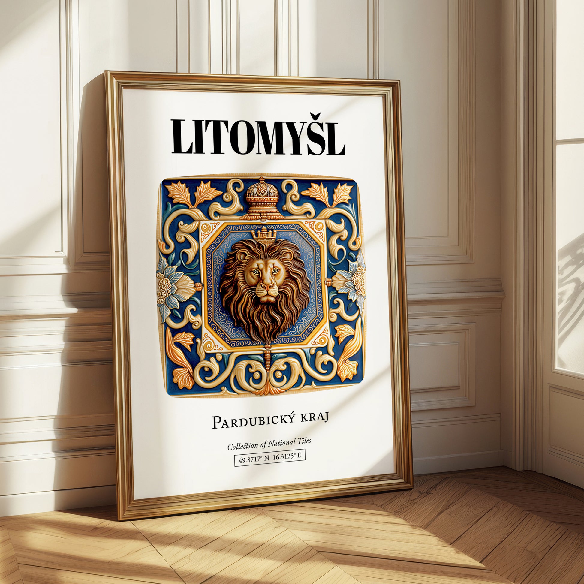 Litomyšl, Czech Republic – Travel Print, styled in a charming Paris street view