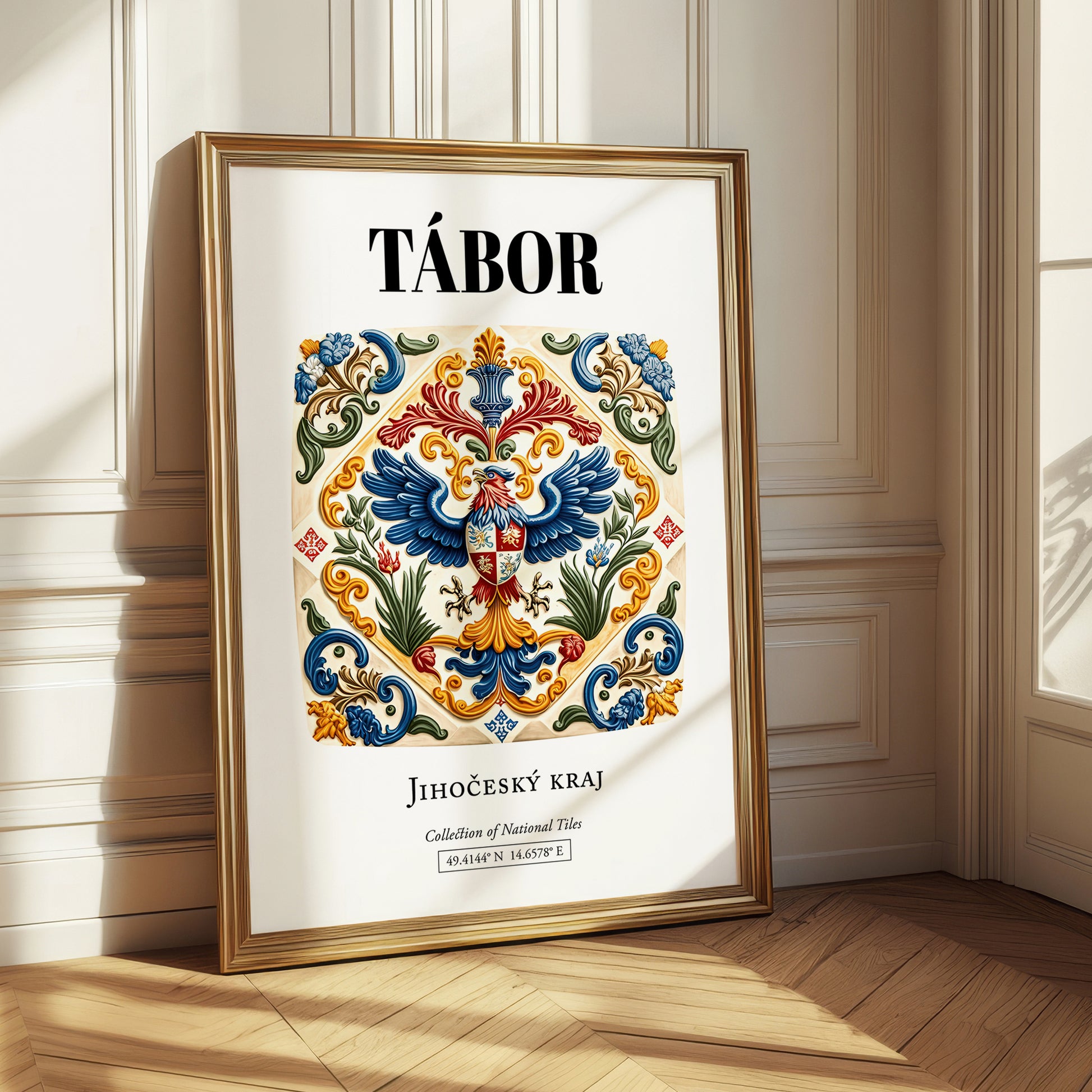 Tábor, Czech Republic – Travel Wall Art, styled in a charming Paris street view