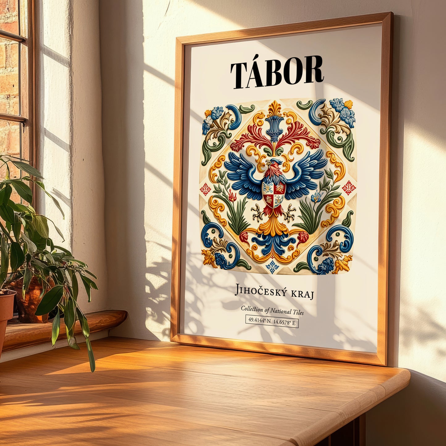 Tábor, Czech Republic – Travel Wall Art, clean layout with no caption