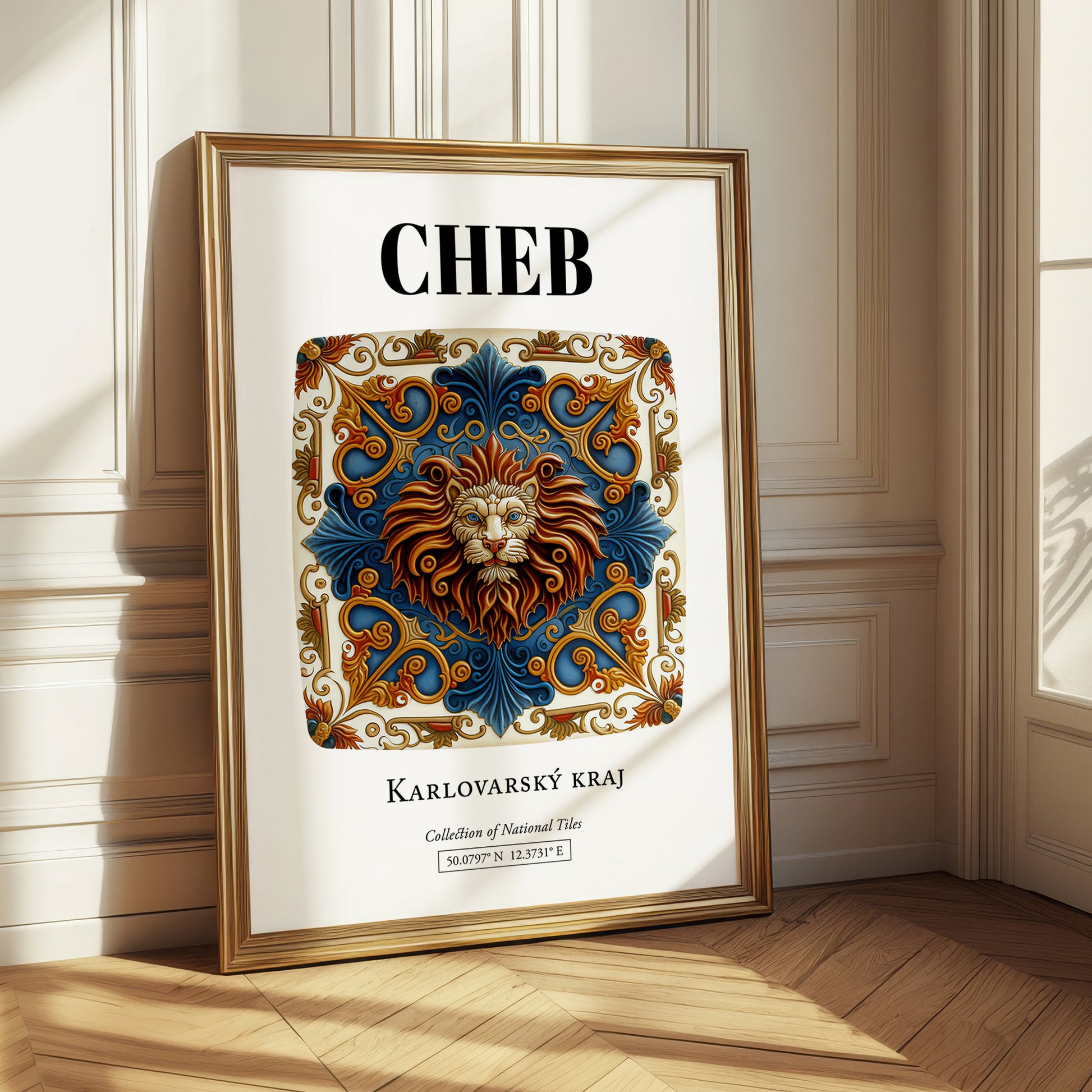 Cheb, Czech Republic – Travel Print, styled in a charming Paris street view