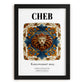 Cheb, Czech Republic – Travel Print, in sleek black frame