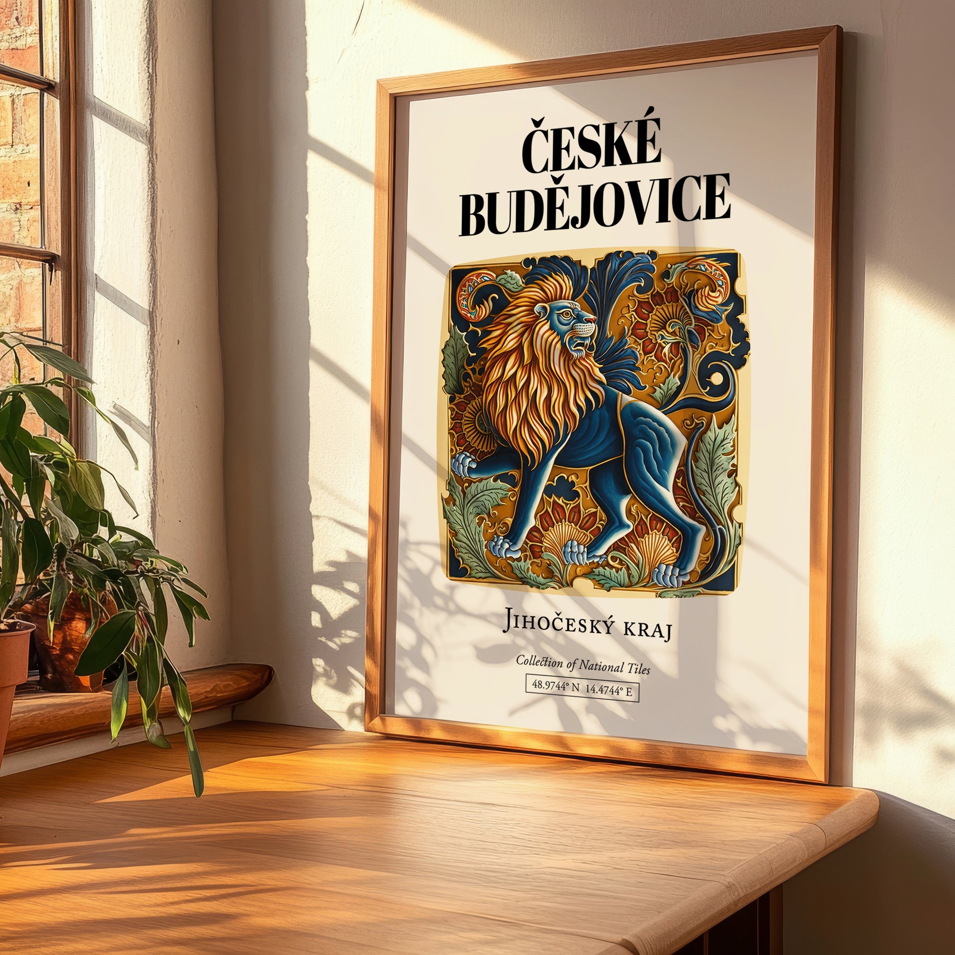 České Budějovice, Czech Republic – World Travel Art, clean layout with no caption