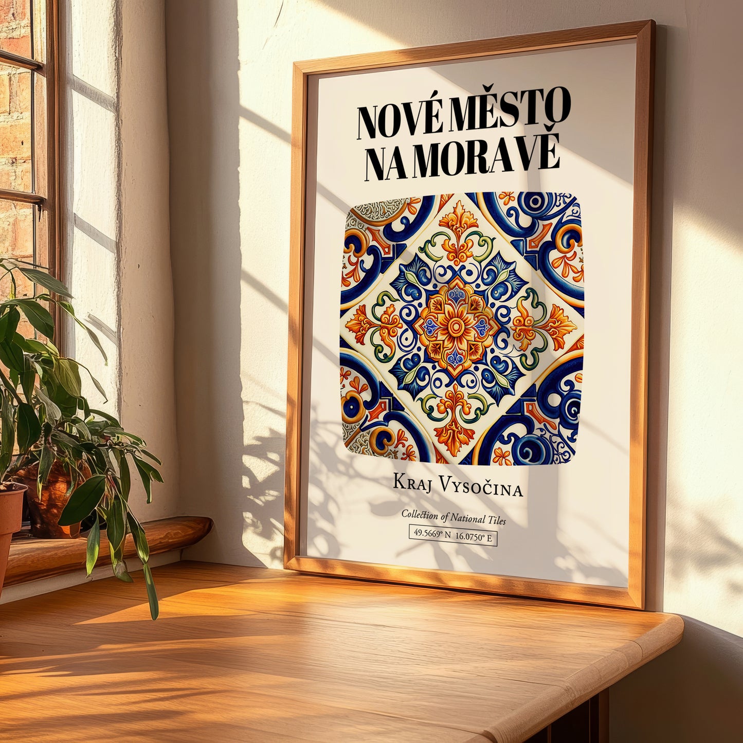 Nové Město Na Moravě, Czech Republic – Cityscape Wall Art, clean layout with no caption