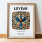 Litvínov, Czech Republic – Travel Wall Art, in wooden frame leaning on the floor